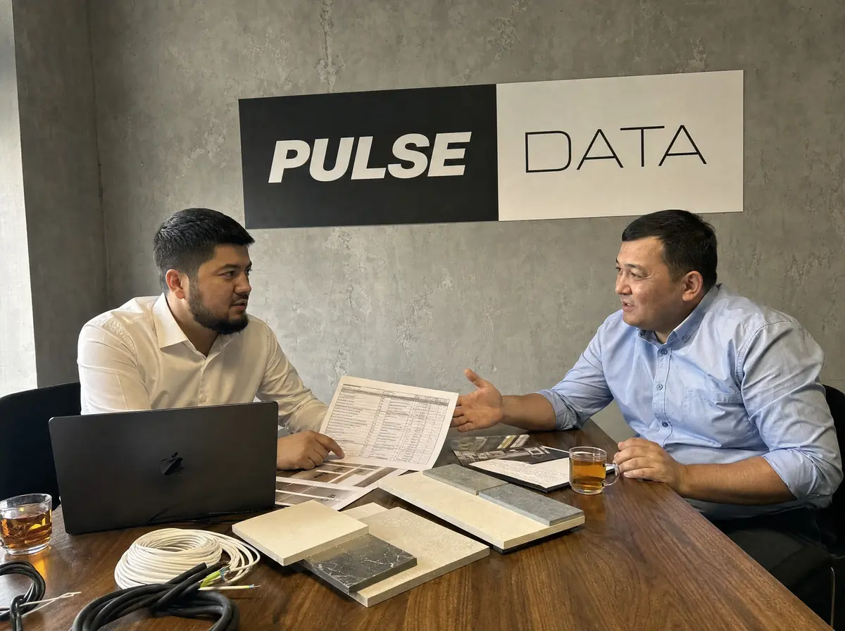 The Pulse Data team selecting materials for a request